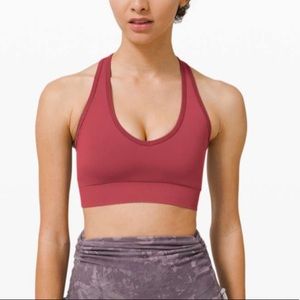 Lululemon Ebb to Street Racerback Bra, CHIANTI